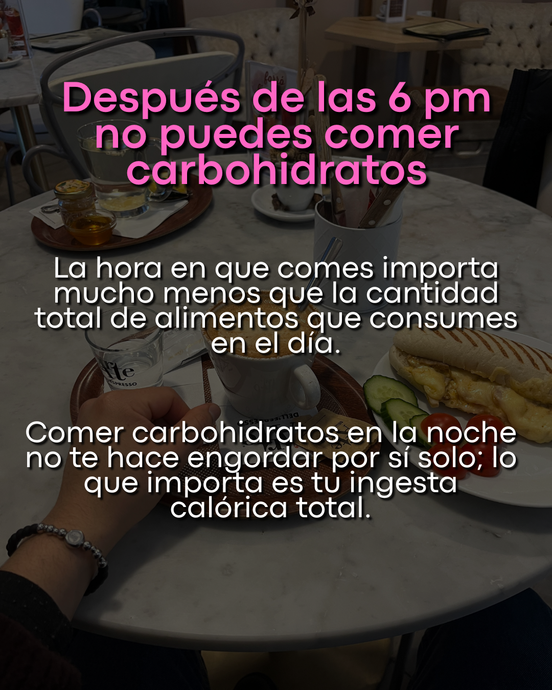 Carbohidratos en la noche